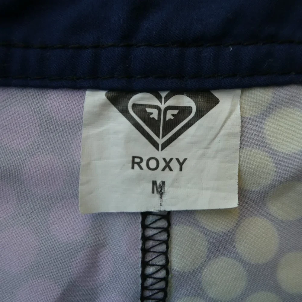 Roxy Shorts Surfer Coconut Girl Yellow Red Black Polka Dot Retro Psychedelic M